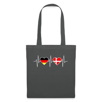 Puls Dänemark Nord Geschenk Spruch - Stoffbeutel - Graphite - Vorne