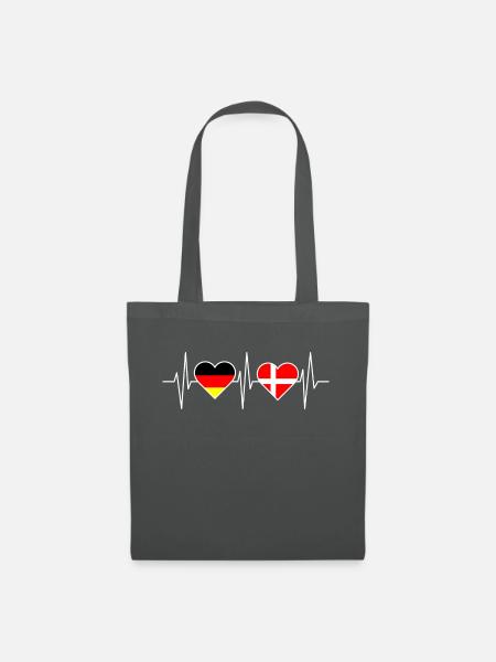 Puls Dänemark Nord Geschenk Spruch - Stoffbeutel - Graphite