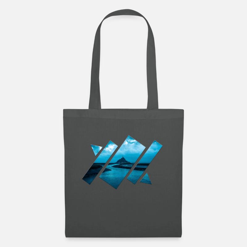 polyscape_blue - Stoffbeutel - Graphite