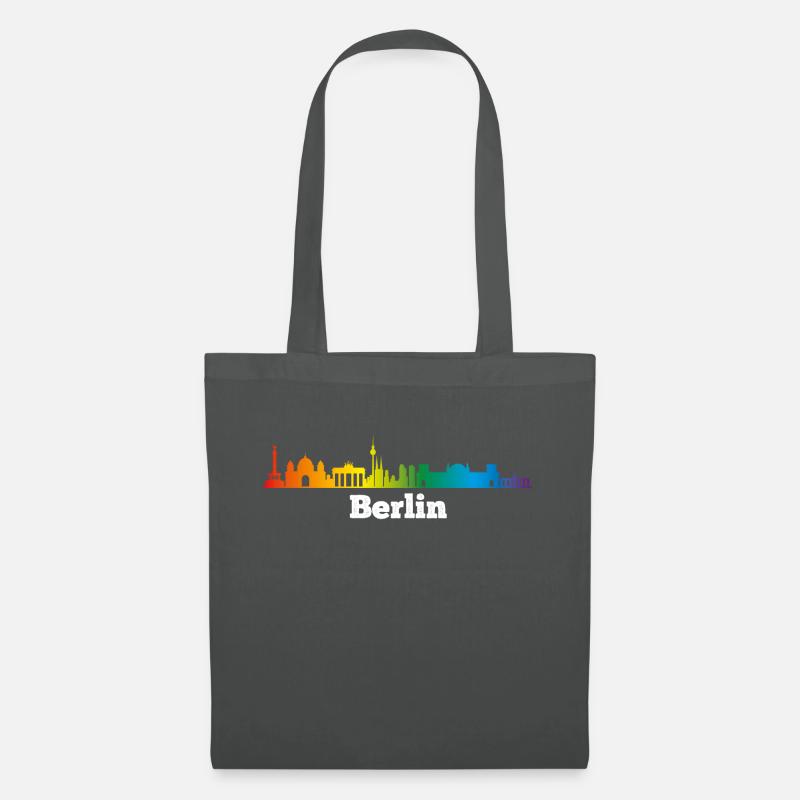 Skyline Berlin, LGBT - Stoffbeutel - Graphite
