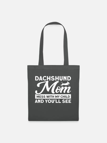 Dachshund Dachshund Dachshund Mama Dachshund Pet - Tote Bag - graphite grey