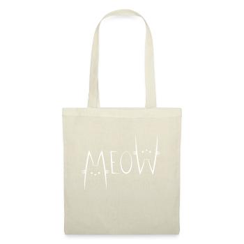 Meow - Chatons adorables - Lovely kitties - Sac en tissu - nature - Devant