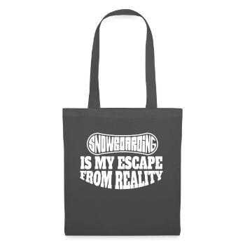 Snowboard slogan winter sports snowboarders - Tote Bag - graphite grey - Front