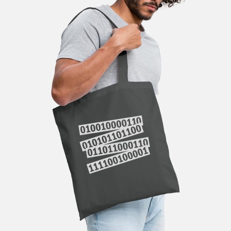 Langage de programme de code binaire Sac en tissu
