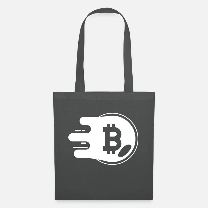 Bitcoin Trading Crypto Aktien - Stoffbeutel - Graphite
