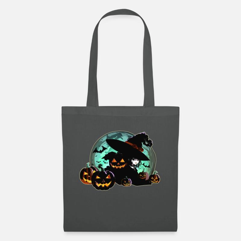 Halloween-Nächte und -Tage - Stoffbeutel - Graphite