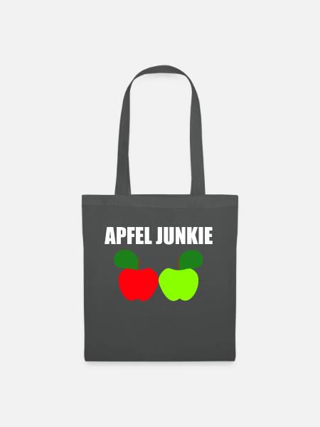 Apfel junkie - Stoffbeutel - Graphite