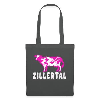 Zillertaler Skisaison Winterurlaub - Stoffbeutel - Graphite - Vorne