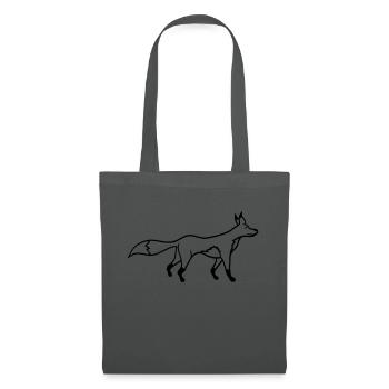 Fox Red Fox Wild Animal Clever Forest Inhabitants - Tote Bag - graphite grey - Front
