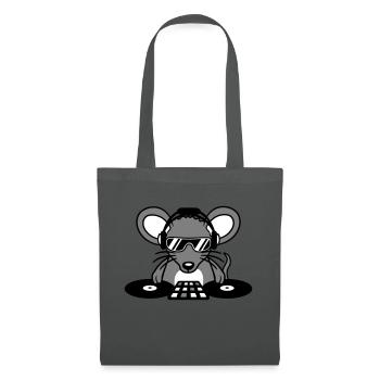 Mouse DJ Sunglasses Headphones Party Celebrate Music - Tote Bag - graphite grey - Front