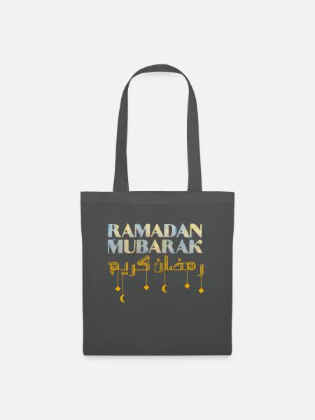 Ramadan Mubarak - Stoffbeutel - Graphite