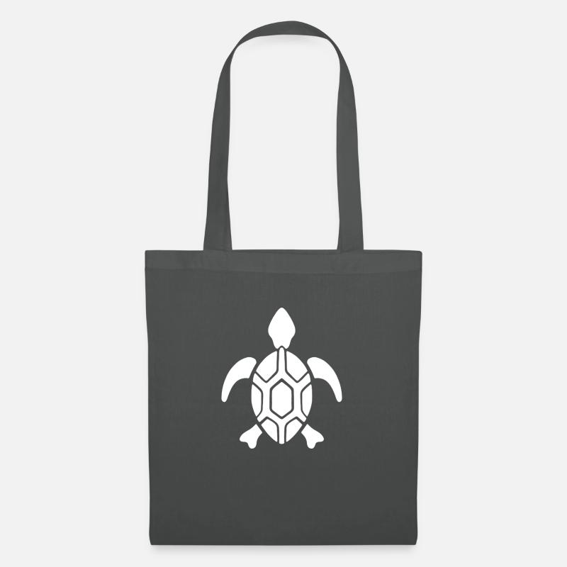 Turtle white - Tote Bag - graphite grey