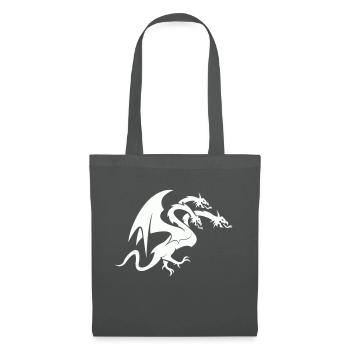 dragon 3 head - Stoffbeutel - Graphite - Vorne