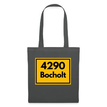 Town sign - then retro old zip code 4290 BOCHOLT - Tote Bag - graphite grey - Front