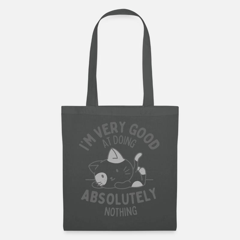 Doing Absolutely Nothing - Tote Bag - graphite grey
