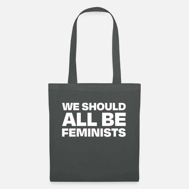 Statment We should all be Feminists - Stoffbeutel - Graphite