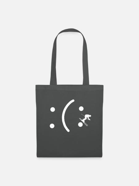 skifahren smile - Stoffbeutel - Graphite