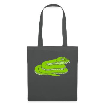 Design dangerous evil snake - Tote Bag - graphite grey - Front