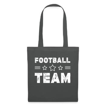 Équipe de football - Sac en tissu - gris graphite - Devant