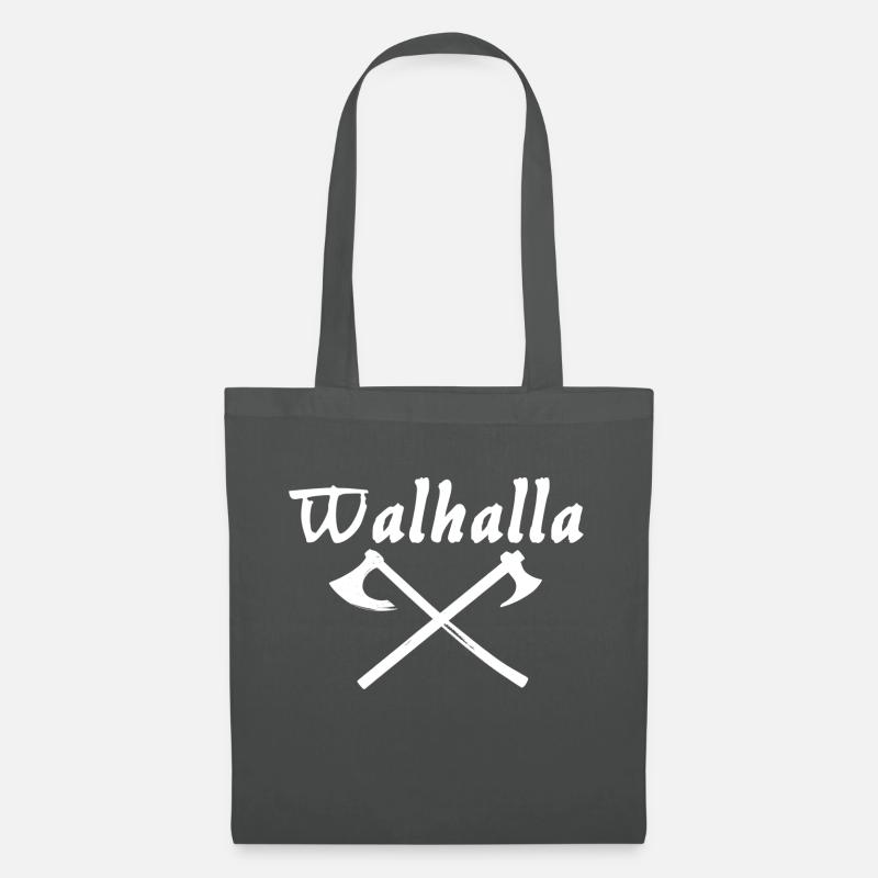 Walhalla weiß - Stoffbeutel - Graphite