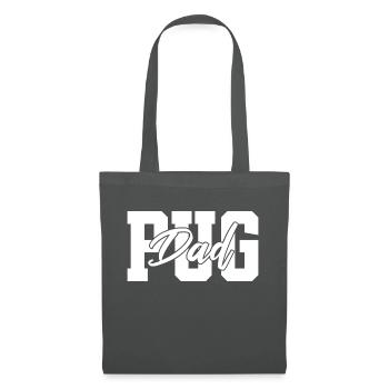 Pug Dad - Pug Dad Dog Four-legged Friend - Tote Bag - graphite grey - Front
