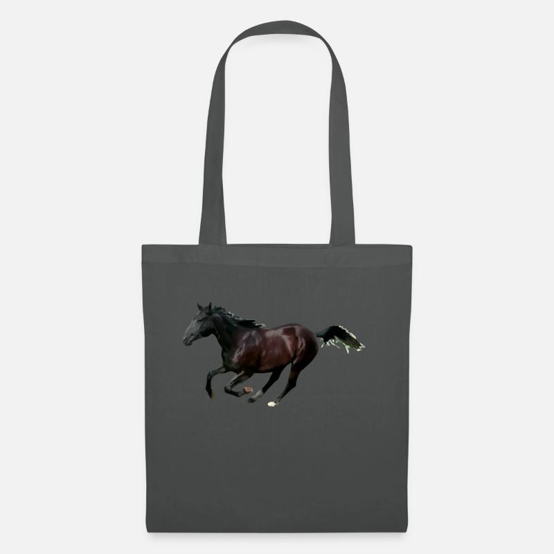 Pferd - Stoffbeutel - Graphite