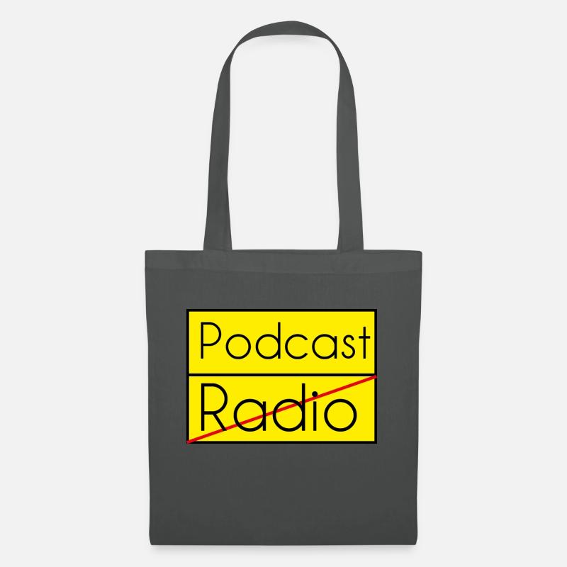 Podcast - Stoffbeutel - Graphite