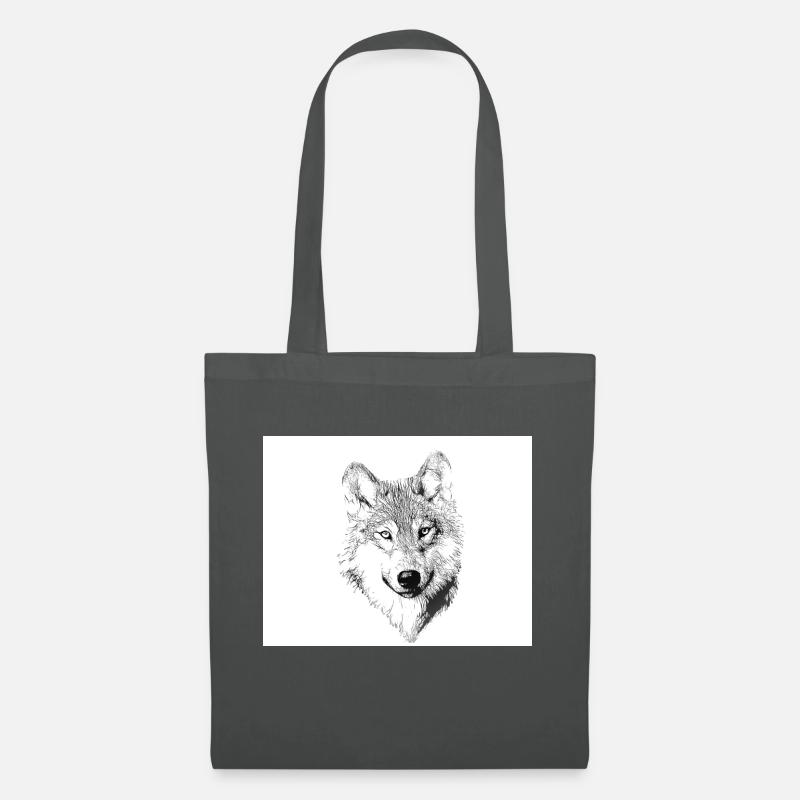 Wolf - Stoffbeutel - Graphite