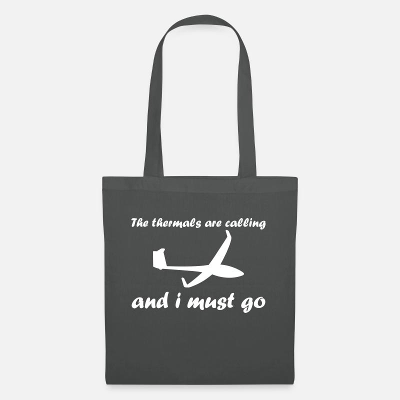 Thermals glide glider pilot glider - Tote Bag - graphite grey