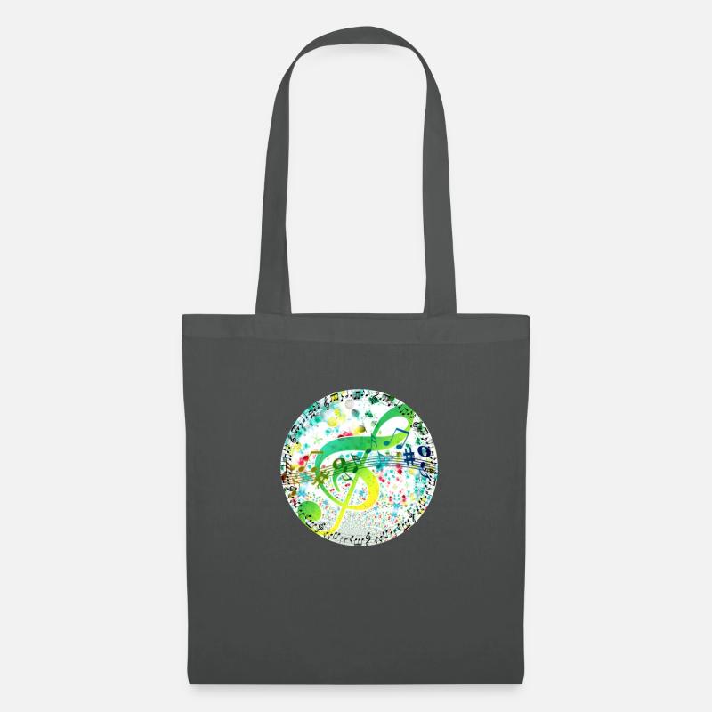 Clé de sol - Sac en tissu - gris graphite