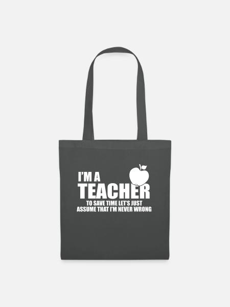 I'm a teacher - Stoffbeutel - Graphite