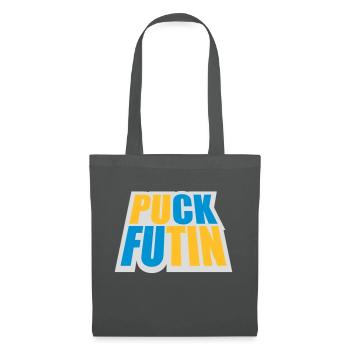 puck futin logo design - Tote Bag - graphite grey - Front