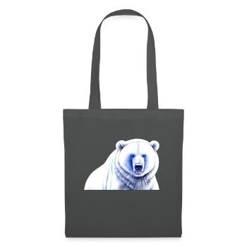 Blue White Polar Bear - Tote Bag - graphite grey - Front