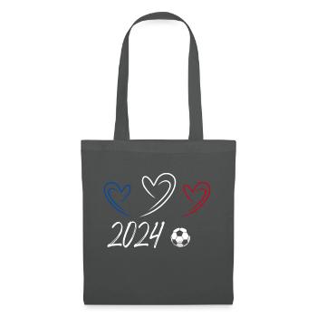 France 2024 Football Flag - Tote Bag - graphite grey - Front