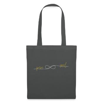 PureSoul Lying Huitième Or Blanc - Sac en tissu - gris graphite - Devant