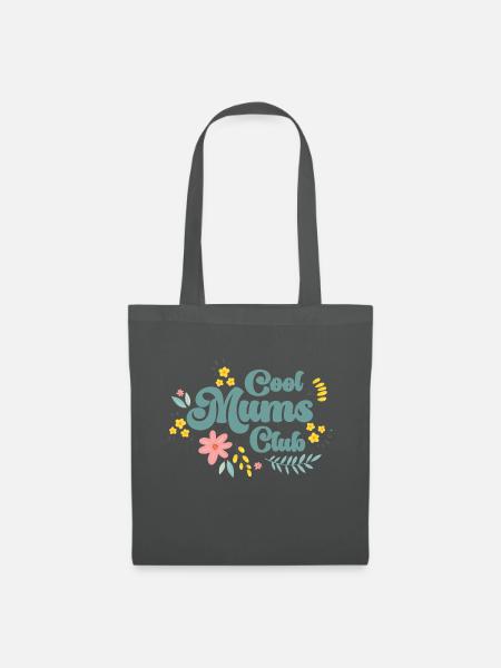 Design Cool Moms Club - Stoffbeutel - Graphite