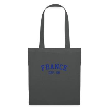 France Haut-Rhin 68 - Sac en tissu - gris graphite - Devant