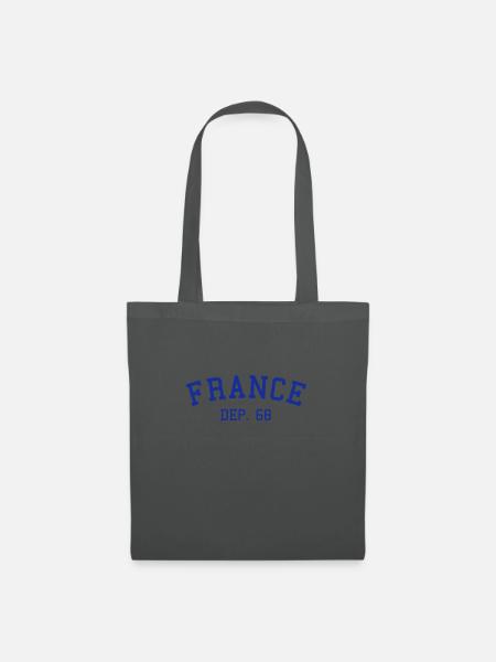 France Departement 68 Haut-Rhin - Stoffbeutel - Graphite