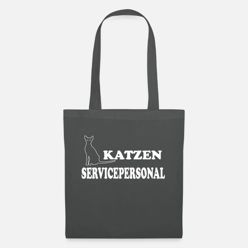 Katzen Personal Katzenhalter - Stoffbeutel - Graphite