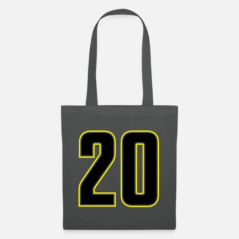 20 zahl - Stoffbeutel - Graphite