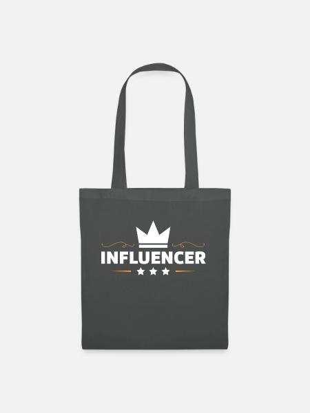 Influencer Beruf - Stoffbeutel - Graphite