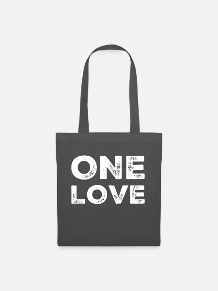 One love - Stoffbeutel - Graphite
