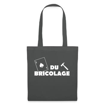 as du bricolage - Sac en tissu - gris graphite - Devant