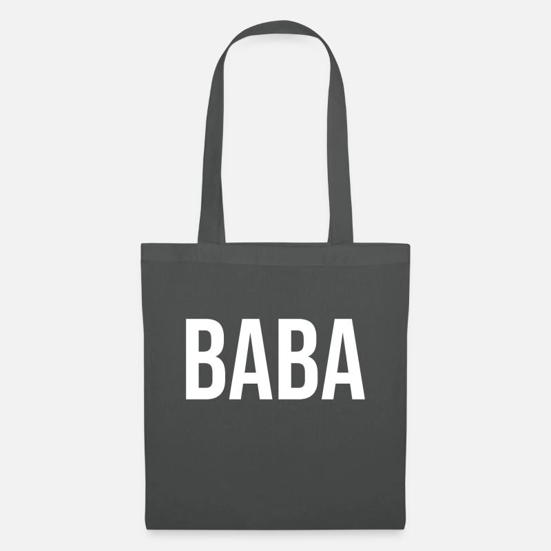 BABA weiss - Stoffbeutel - Graphite
