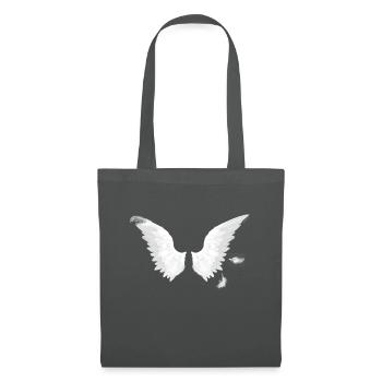 Pair of angel wings - Tote Bag - graphite grey - Front