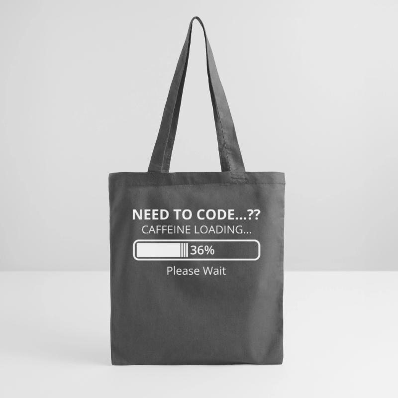 Need To Code Caffeine Loading Please Wait Develope Stoffbeutel