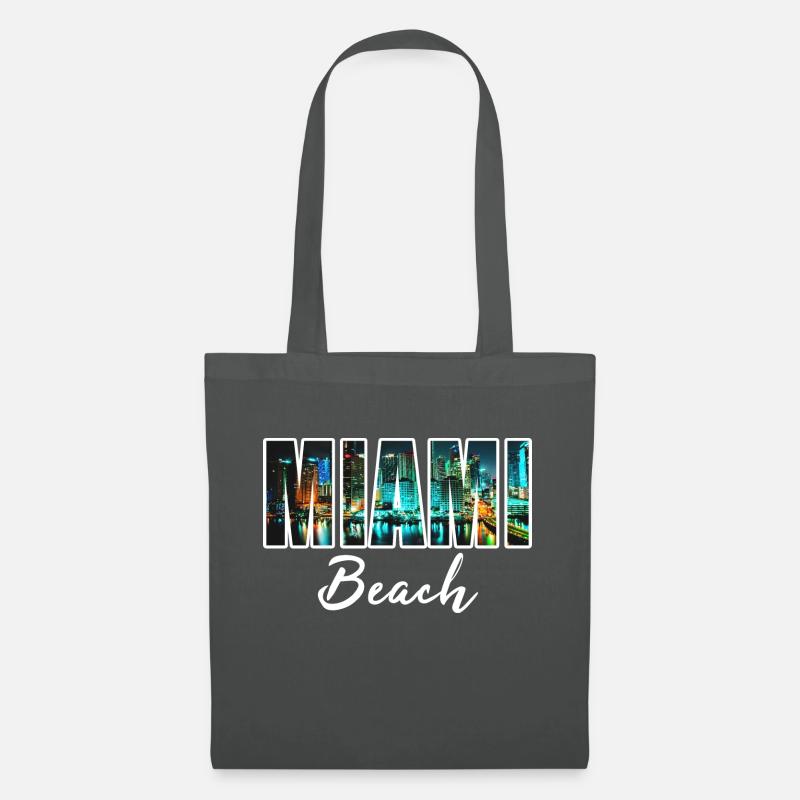 miami beach - Stoffbeutel - Graphite