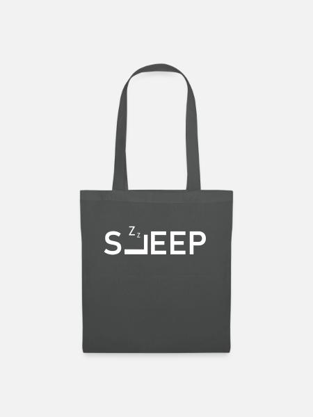 Sleep Logo - Stoffbeutel - Graphite