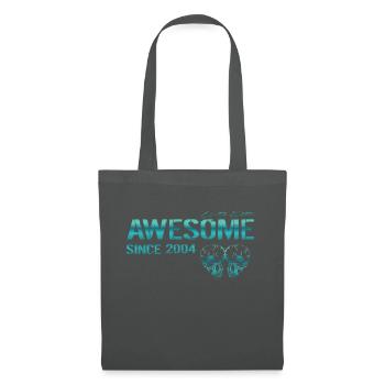 Awesome since 2004 Geschenk - Stoffbeutel - Graphite - Vorne