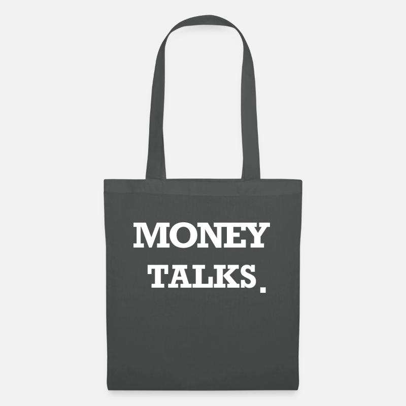 money talks - Stoffbeutel - Graphite